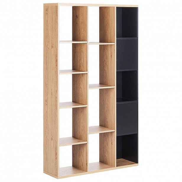 Beliani KNIHOVNA 175 cm Hnědá/Černá Bangor