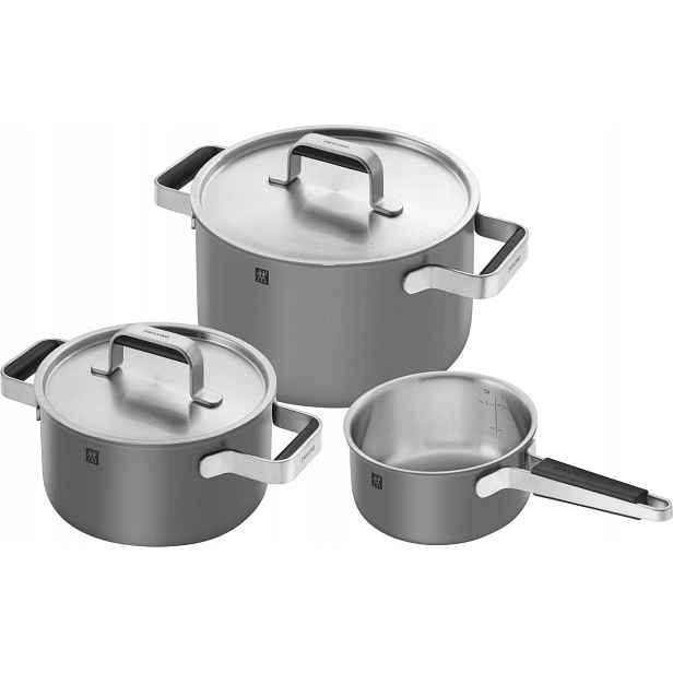 Sada Hrnců Komplet Zwilling Pure 3ks Ocelová na plyn a indukci