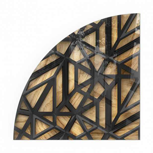 TULUP PODLOŽKA POD KRB 1/4 100x100 cm - Geometrie se dřevem
