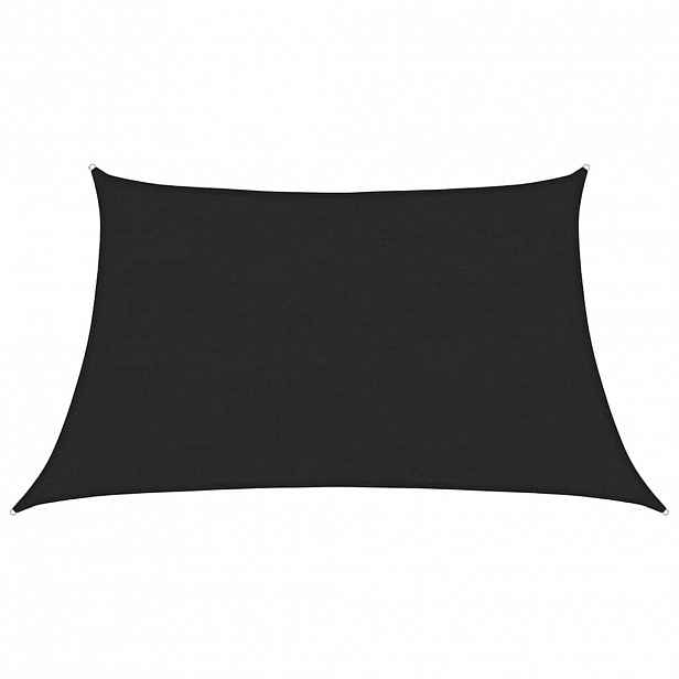 vidaXL Stínící plachta 160 g/m² černá 3/4 x 2 m HDPE