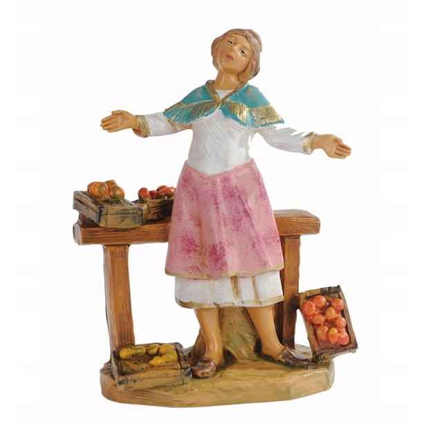 Figurka od firmy Fontanini, zpívající prodejce, 12 cm