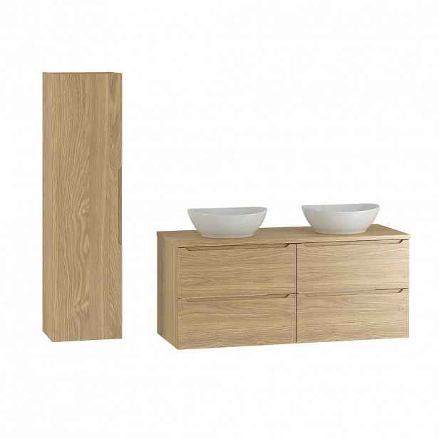 Petits-meubles KOUPELNOVÝ NÁBYTEK 120.6cm Viggo 2er-Set Dřevo