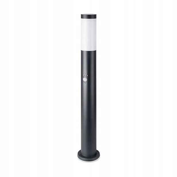 V-tac Zahradní sloupek 80 cm černý, senzor pohybu E27 VT-838-80