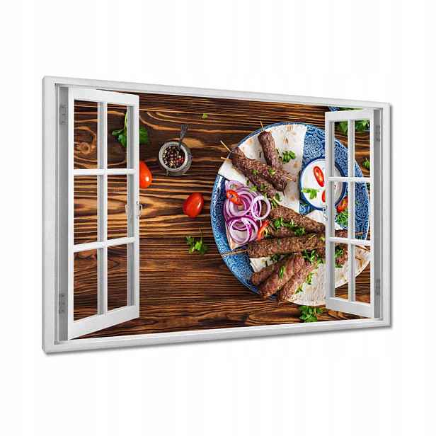 Obrazy 90x60 Turecký kebab Jídlo