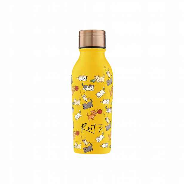 Root7 Termoláhev Kittens Kočky 350 ml na vodu a kávu pro děti