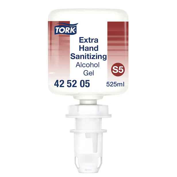 TORK Extra gelový dezinfekční prostředek na ruce s alkoholem mini 525ml S5 425205