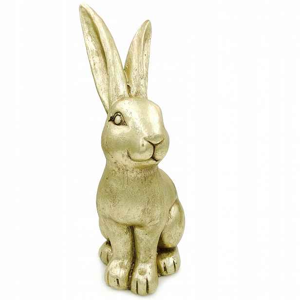 Velikonoční Zajíček Velký 50 cm Zlatý Vánoční Dekorace Králík Figurka