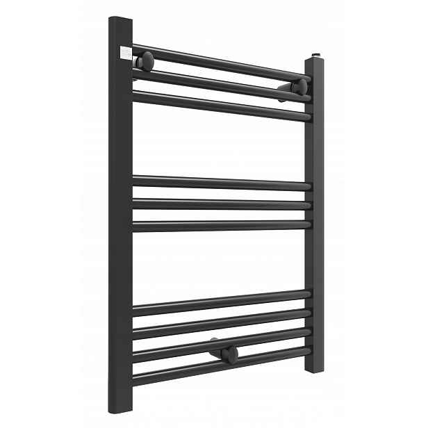 Koupelnový Radiátor Černý 50/70 cm Žebříkový Radiátor Moderní Puerto