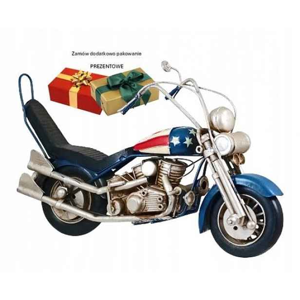 Kovová replika motocyklu Chopper Usa Retro Vintage dekorace MR67