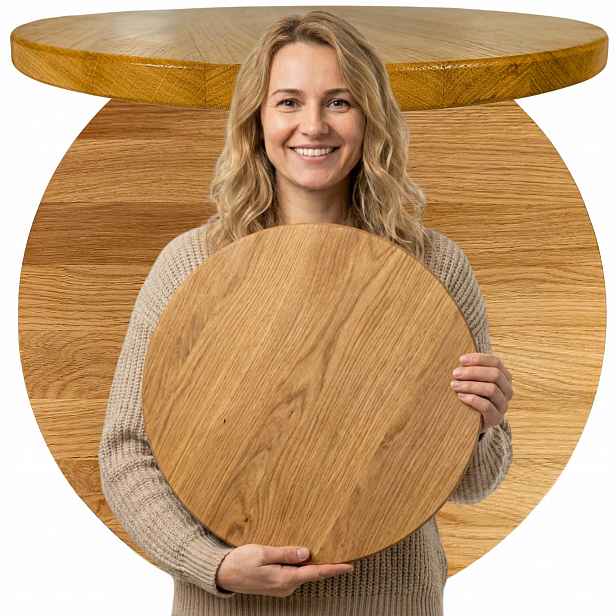 Dubové Kolo 40 cm Obraz základna pod mech chrobotek Živý Obraz přírodní Dub