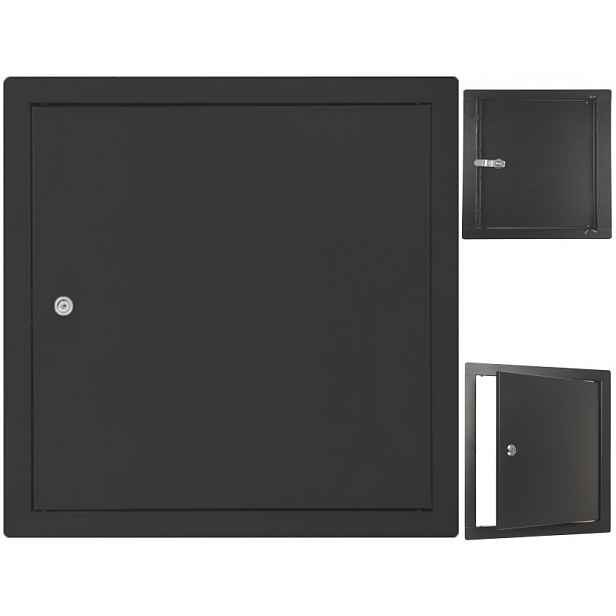Revizní Dvířka Kovová Grafit 30x30 Na Zámek Kryt 300x300