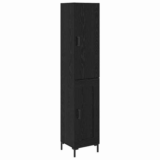 vidaXL Vysoký bufet Černý dub 34,5 x 34 x 180 cm Kompozitní dřevo