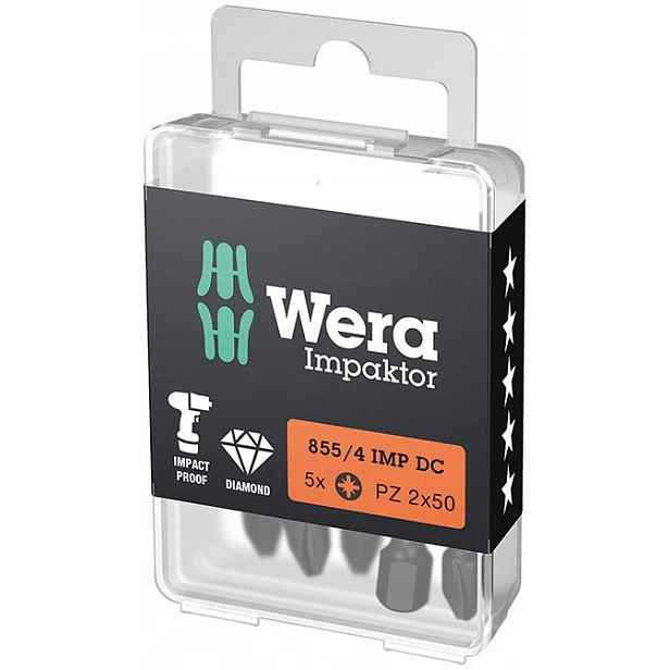 Bit koncovka 1/4" Din 3126 E63 PZ2x50mm 5ks/bal. Wera