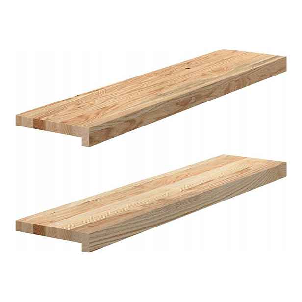Dubové parapety Lite Surové dřevo Okenní 2 ks 90x20x2 cm k dotvoření
