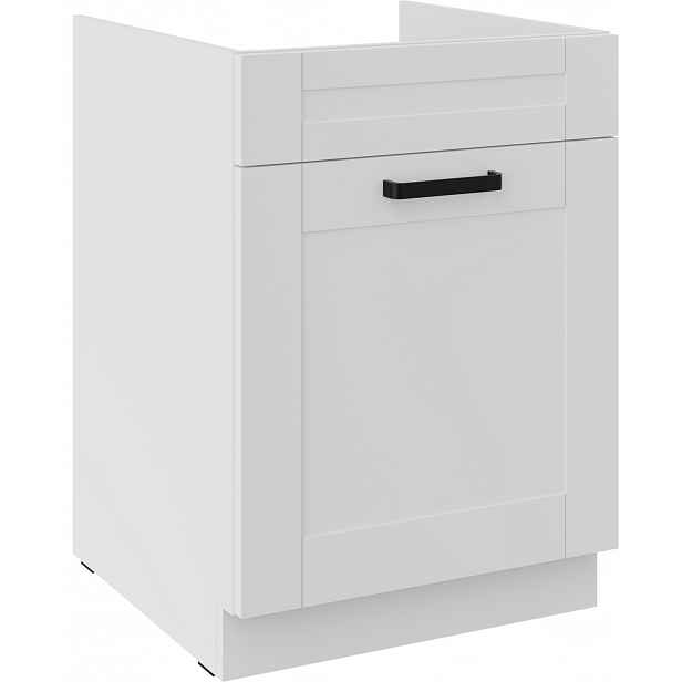 Spodní skříňka pod dřez Luna 60 ZL 1S BB - Premium Box Barva korpusu: Bílá, Barva dvířek: Bílá