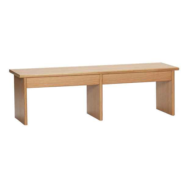 TV stolek v dekoru dubu v přírodní barvě 99x30 cm Doppio – Hübsch