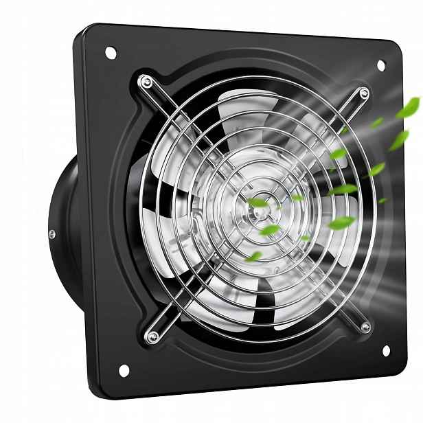 Výkonný Odtahový Ventilátor 150 mm 2600 ot/min Do Kuchyně Koupelny Sklepní Garáže
