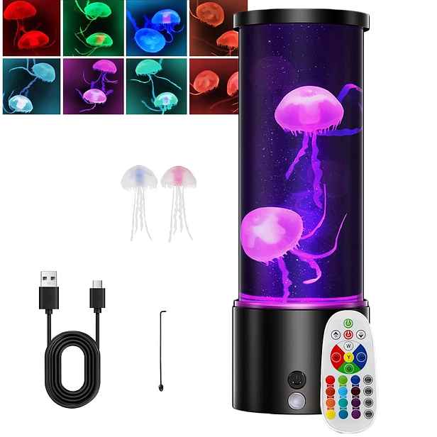 noční Led lampa s medúzou, kreativní Rgb lampa s medúzou pro děti