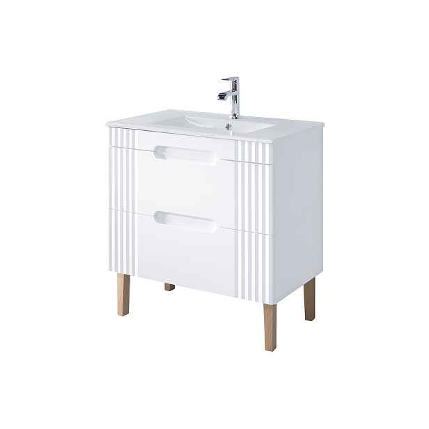 ArtCom Koupelnová skříňka s umyvadlem FIJI White U80/1 | 80 cm