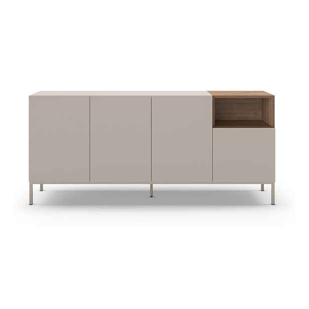 Krémová komoda 180x80 cm Cailin – Marckeric