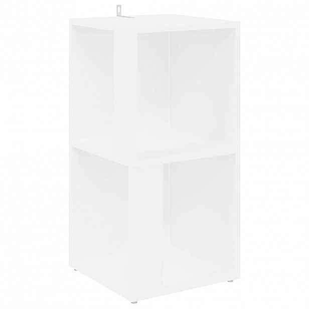 vidaXL Rohová skříňka bílá 33 x 33 x 67 cm kompozitní dřevo