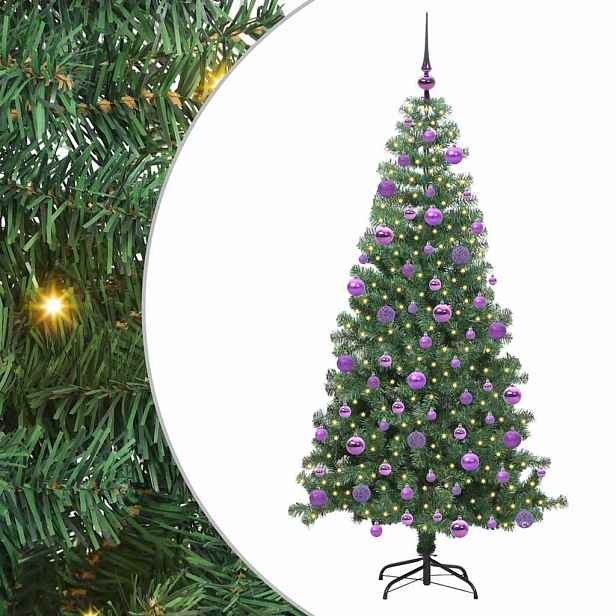 vidaXL Vánoční stromeček Zelená 240 cm PVC