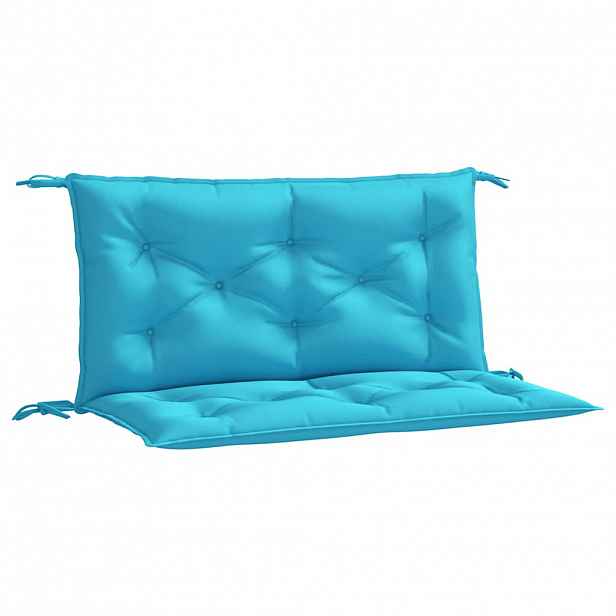 vidaXL Podušky na zahradní lavici 2 ks tyrkysové 100x50x7 cm textil