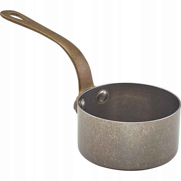 Genware Servírovací hrnec nerez Vintage, objem: 0,14 litru, výška: 40 mm