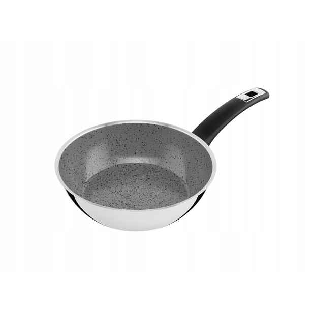 Kolimax Pánev Cerammax Pro Comfort 22 cm s rukojetí, vysoká, šedý Granit