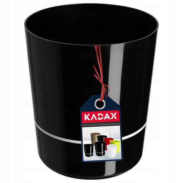 Květináč Květináč Dvoudílný Se Stojanem Záhon Černý 25 cm