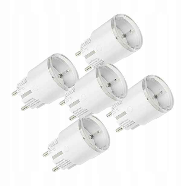 Shelly Plug S Mtr GEN3 12A Smart Zásuvka Do Domácnosti Sada 5 Kusů Bezpečných