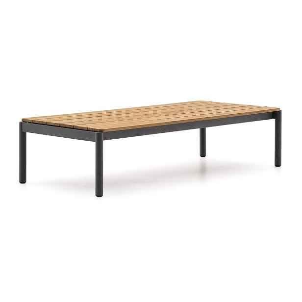 Zahradní konferenční stolek z teakového dřeva 63x149 cm Sorells – Kave Home