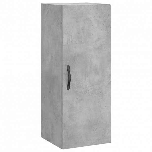 vidaXL Nástěnná skříňka betonově šedá 34,5x34x90 cm kompozitní dřevo