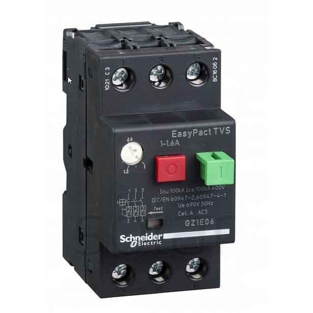 Motorový vypínač 3P 0.55kW 1.0-1.6A GZ1E06