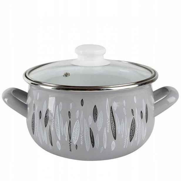 Smalt Pleszew Hrnec Pyza Autumn šedý 22 cm/5,3 l