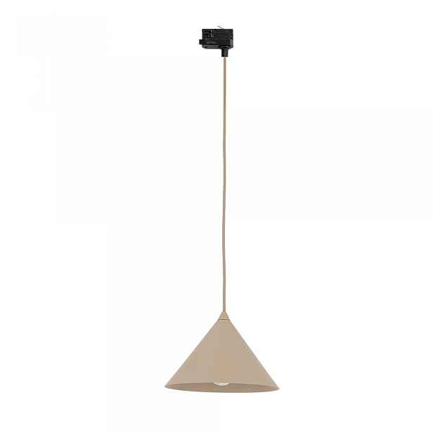 Závěsná kolejnicová lampa Tracer Cono Černá Kov E27 Regulace Tk Lighting