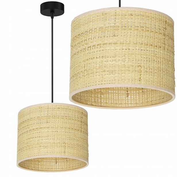 Závěsná Lampa 1PL Stropní Stínidlo Boho Ratanová Polská E27 Led