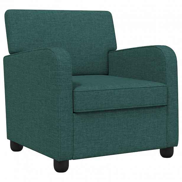 vidaXL křeslo Tmavě zelená Textil