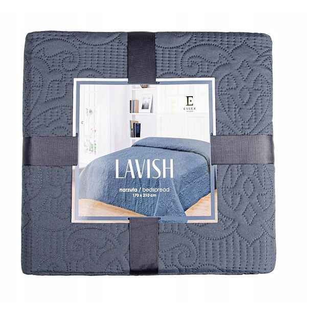 Moderní prošívaný přehoz 240x260 Lavish šedý