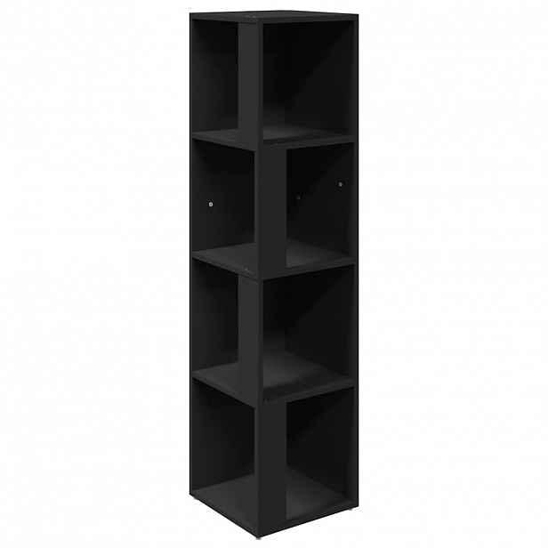 vidaXL Skříňky 33 x 33 x 132 cm Engineered wood Černá