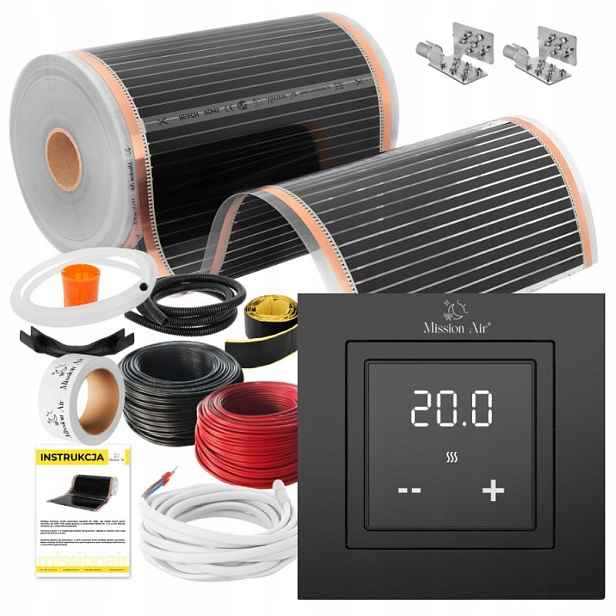 Set Mission Air Fólie Vyhřívací Podložka Infračervená 50 cm I 160 W/m² 3 m² Ptc