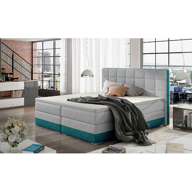 Boxspring Damaso Rozměr: 180 x 200 cm, látka: Orinoco 21 / Orinoco 85