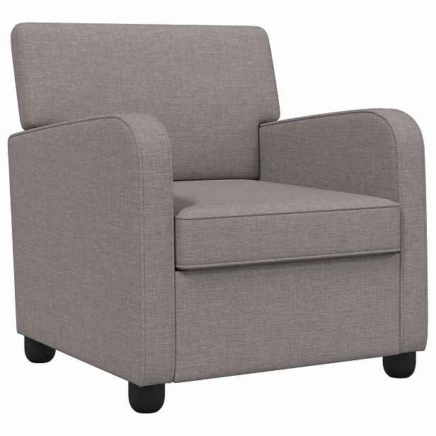 vidaXL křeslo Taupe Textil
