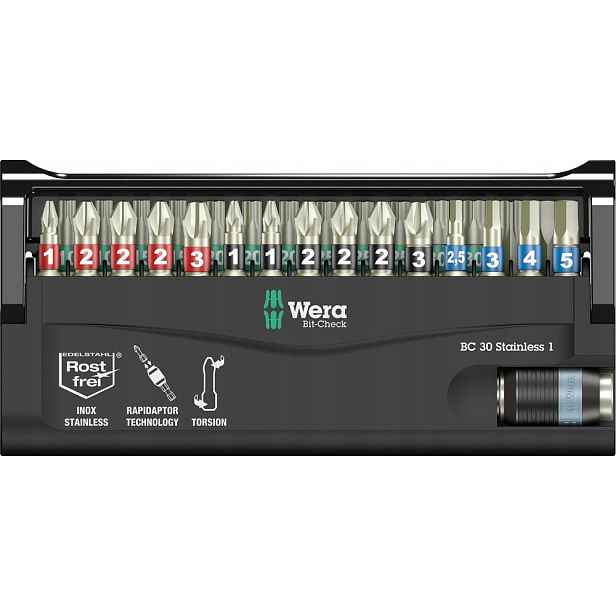 Sada bitů Wera Bit-Check 30 Stainless 1