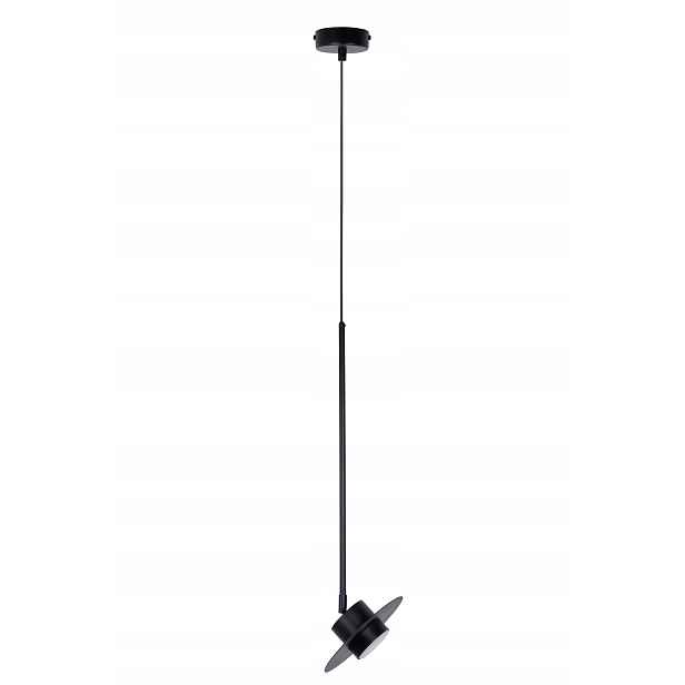 Závěsná lampa černá kulatá 20 cm pohyblivá do kuchyně minimalistická Sigma