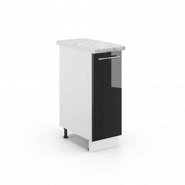 Vicco LÉKÁRNIČKOVÁ SKŘÍŇKA Fame-Line Antracitový vysoký lesk 30 cm , PD Mramor
