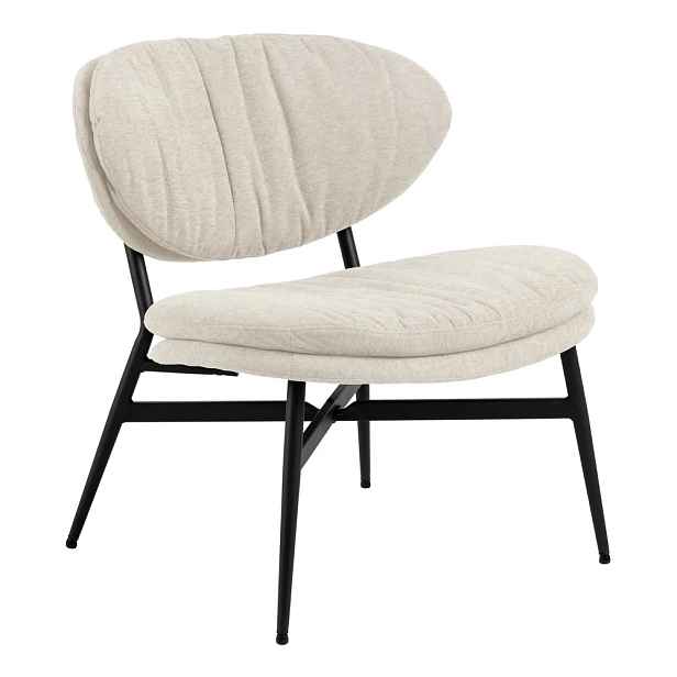 Actona Designové křeslo Burma lounge béžové/černé
