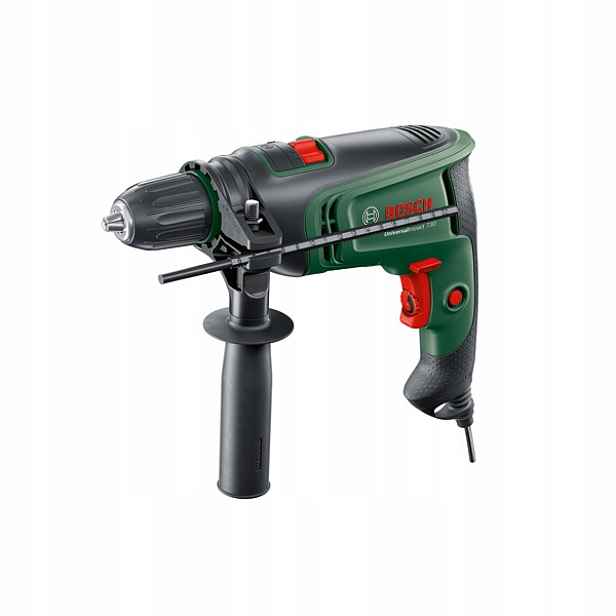 Bosch Příklepová vrtačka UniversalImpact 730 zdivo dřevo ocel v kufru
