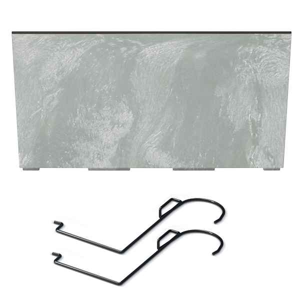 Prosperplast Truhlík s háky Efect beton, varianta 39,5 cm