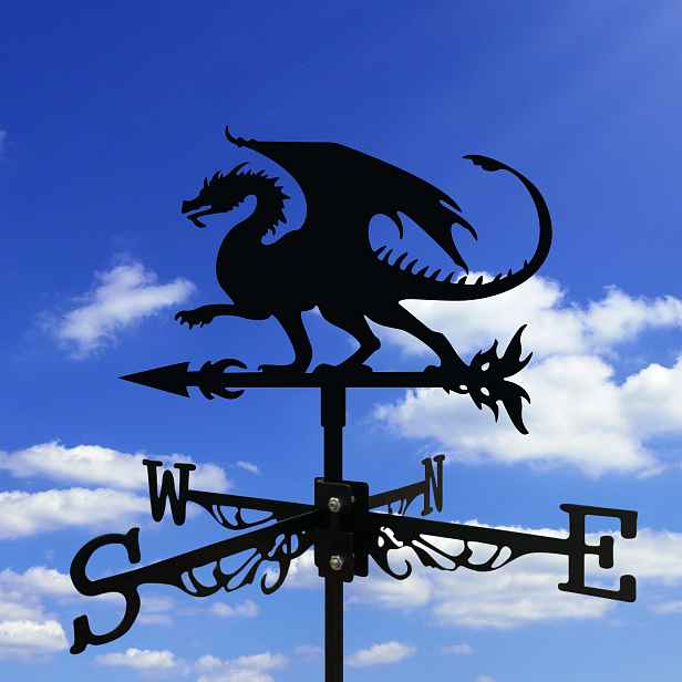 TEMU Jeden Kus Weathervane, Retro Kovový Větrný Prapor, Černý Sprejový Směrový Ukazatel Větru, Pro Venkovní Zahradu, Trávník, Domov Na Terase, Plot,
